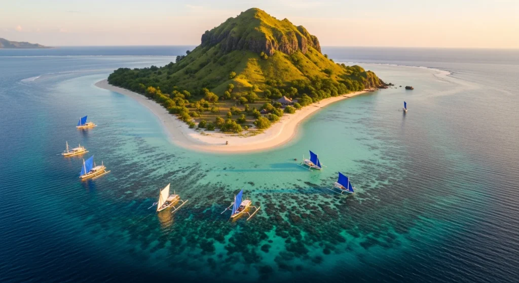 kelor island aerial Komodo
